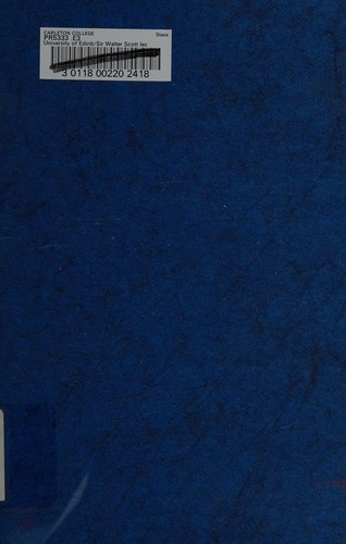Cover for Sir Walter Scott lectures, 1940-1948
