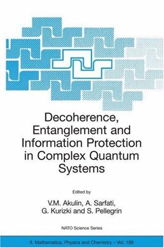 Cover for Decoherence, Entanglement and Information Protection in Complex Quantum Systems: Proceedings of the NATO ARW on Decoherence, Entanglement and Information ... II