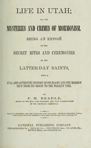 Cover for Life in Utah