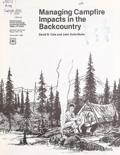 Cover for Managing campfire impacts in the backcountry