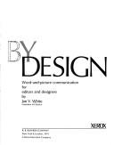 Cover for Editing by design