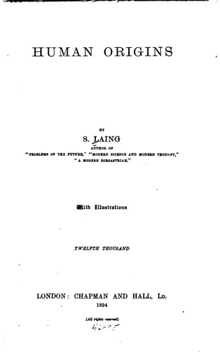 Cover for Human Origins