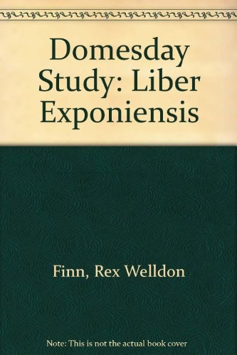 Cover for Domesday Study, Liber Exponiensis.