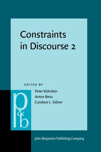 Cover for Constraints in discourse 2