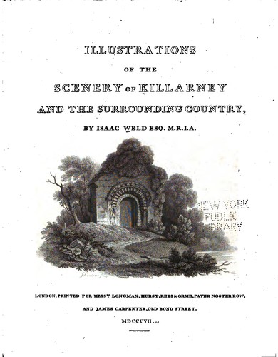 Cover for Illustrations of the Scenery of Killarney and the Surrounding Country