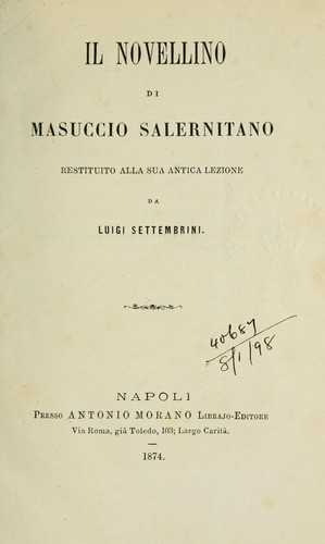 Cover for Il novelino