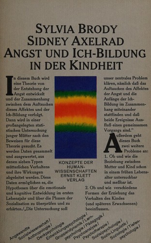 Cover for Angst und Ich-Bildung in der Kindheit