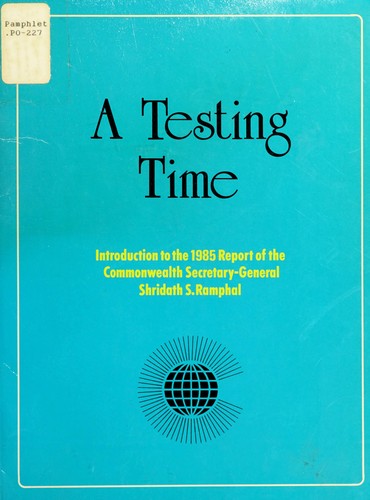 Cover for A Testing Time
