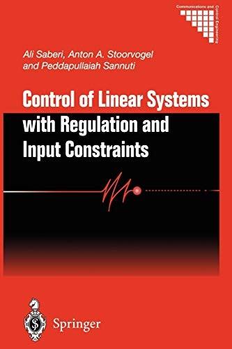 Cover for Control of Linear Systems with Regulation and Input Constraints