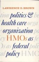 Cover for Politics and health care organization