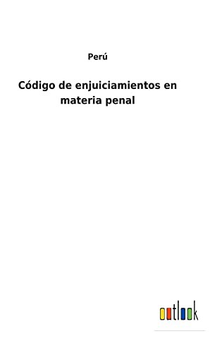 Cover for Código de enjuiciamientos en materia penal