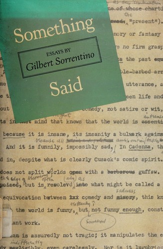 Cover for Something said