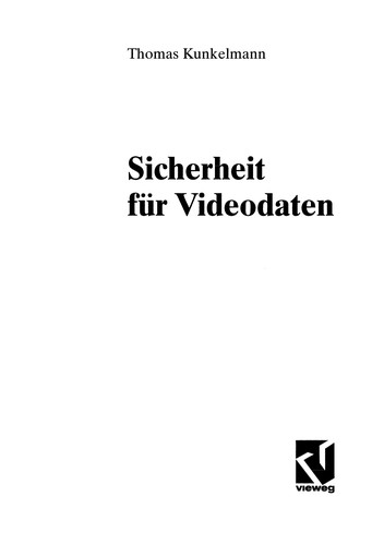 Cover for Sicherheit für Videodaten