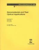 Cover for Nanomaterials and their optical applications