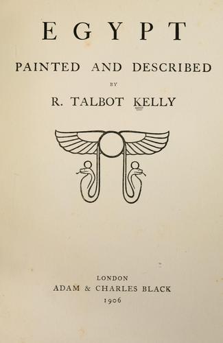 Cover for Egypt painted and described