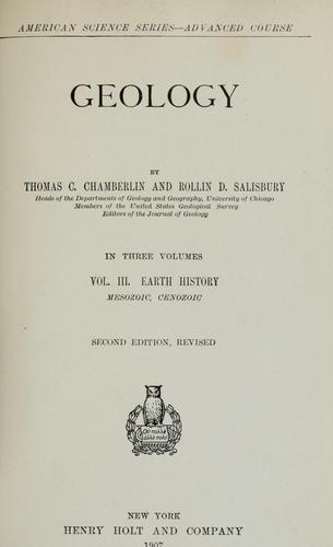 Cover for Geology