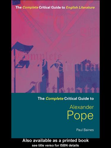Cover for Alexander Pope