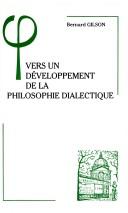 Cover for Vers un développement de la philosophie dialectique