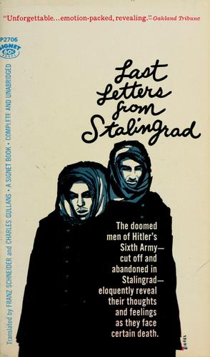 Cover for Last letters from Stalingrad