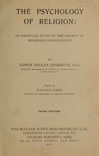 Cover for The psychology of religion.