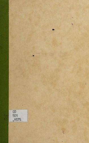Cover for Chemical equilibria