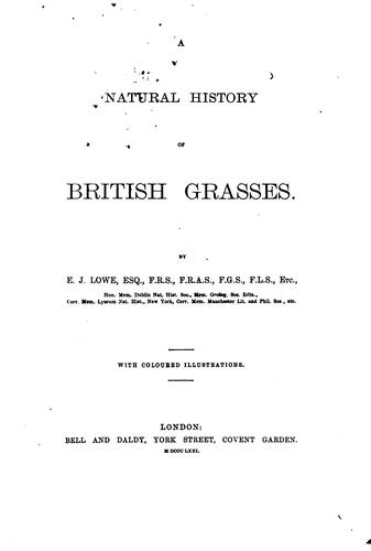 Cover for A Natural History of British Grasses