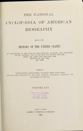 Cover for White's biographical bulletin