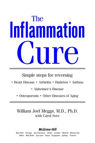 Cover for The inflammation cure