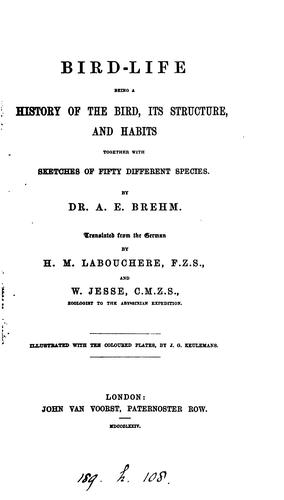 Cover for Bird-life, tr. by H.M. Labouchere and W. Jesse