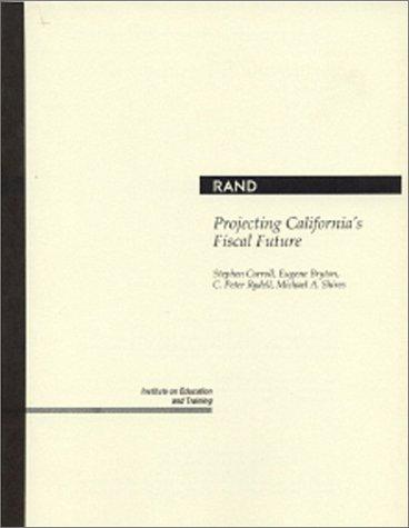 Cover for Projecting California's fiscal future