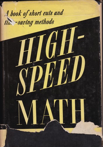 Cover for High-speed math.