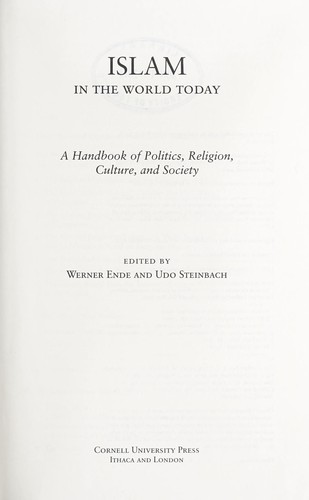 Cover for Islam in the world today