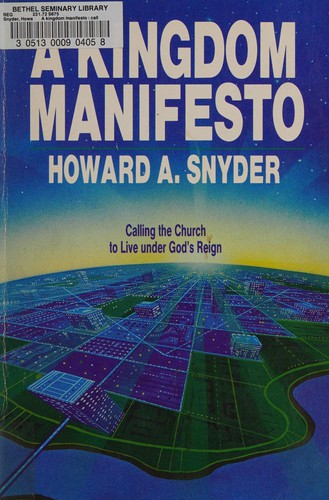 Cover for A kingdom manifesto