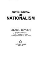 Cover for Encyclopedia of nationalism