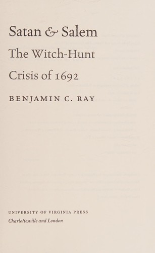Cover for Satan and Salem
