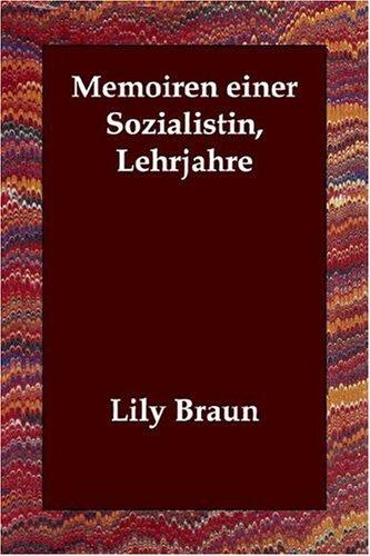 Cover for Memoiren einer Sozialistin, Lehrjahre