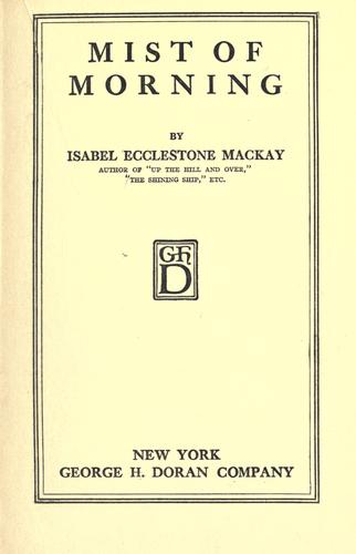 Cover for Mist of morning
