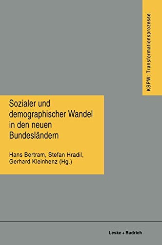 Cover for Sozialer und demographischer Wandel in den neuen Bundesländern )