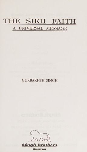 Cover for The Sikh Faith