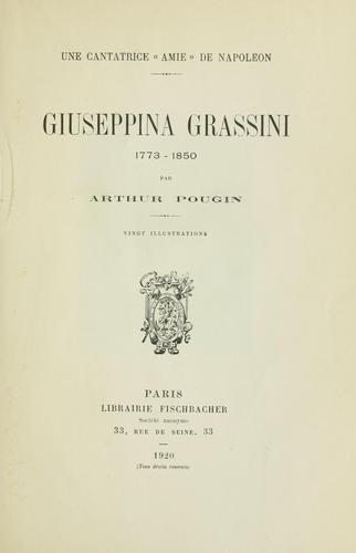 Cover for Une cantatrice "amie" de Napoléon