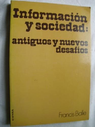 Cover for Información y sociedad