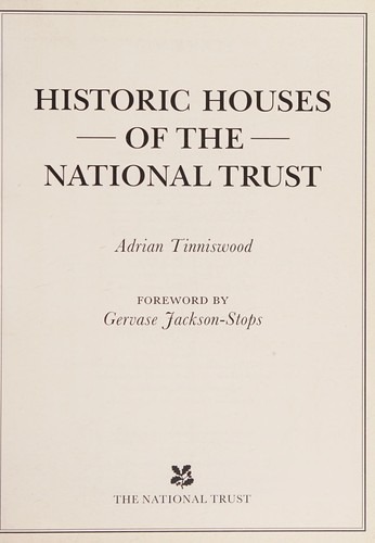 Cover for Historic Houses of the National Trust