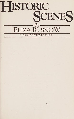 Cover for Historic scenes