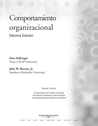 Cover for Comportamiento organizacional