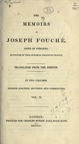 Cover for Memoirs