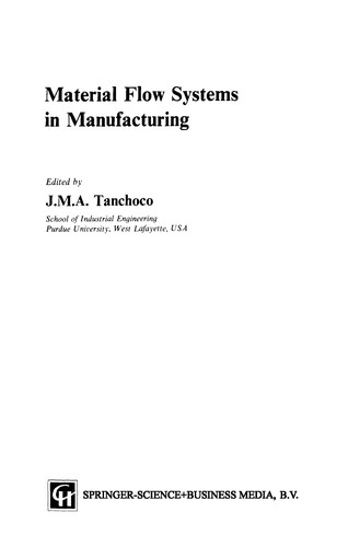 Cover for Material Flow Systems in Manufacturing