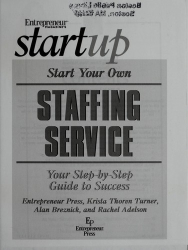 Cover for Start your own staffing service