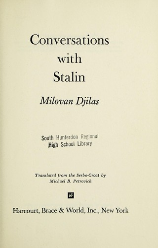 Cover for Conversations with Stalin