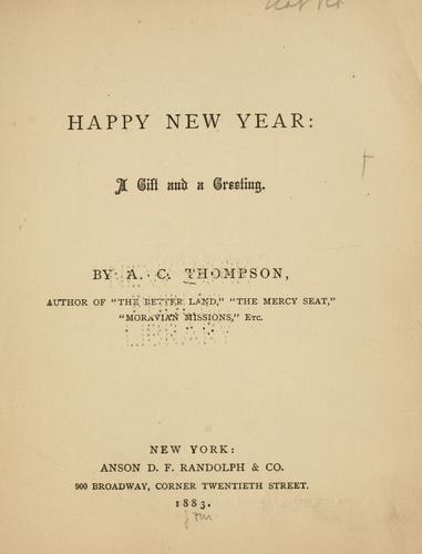 Cover for Happy New Year: a gift and a greeting.
