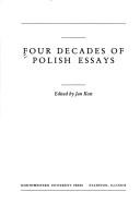 Cover for Four decades of Polish essays